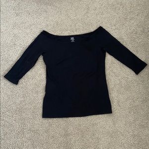 Off the Shoulder Three Quarter Length Top